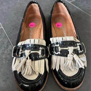 Jeffrey Campbell size 6 womens shoes Black and beige